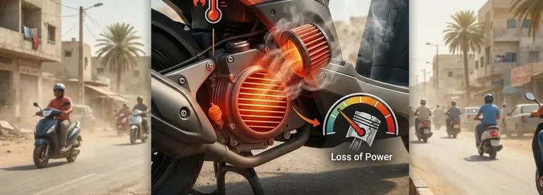 Ton scooter qui chauffe l'été