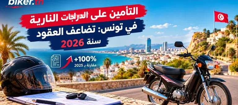 التأمين على الدراجات النارية: عدد عقود التأمين في تونس قد يتضاعف سنة 2026